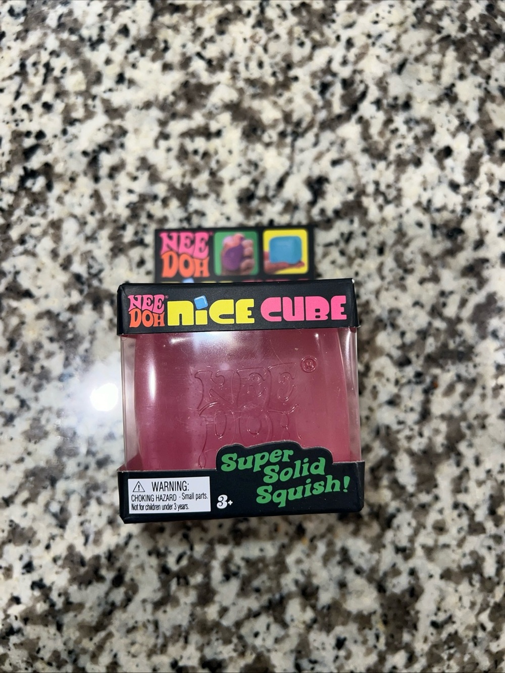 Nee Doh Nice Cube Super Solid Squish - Pink